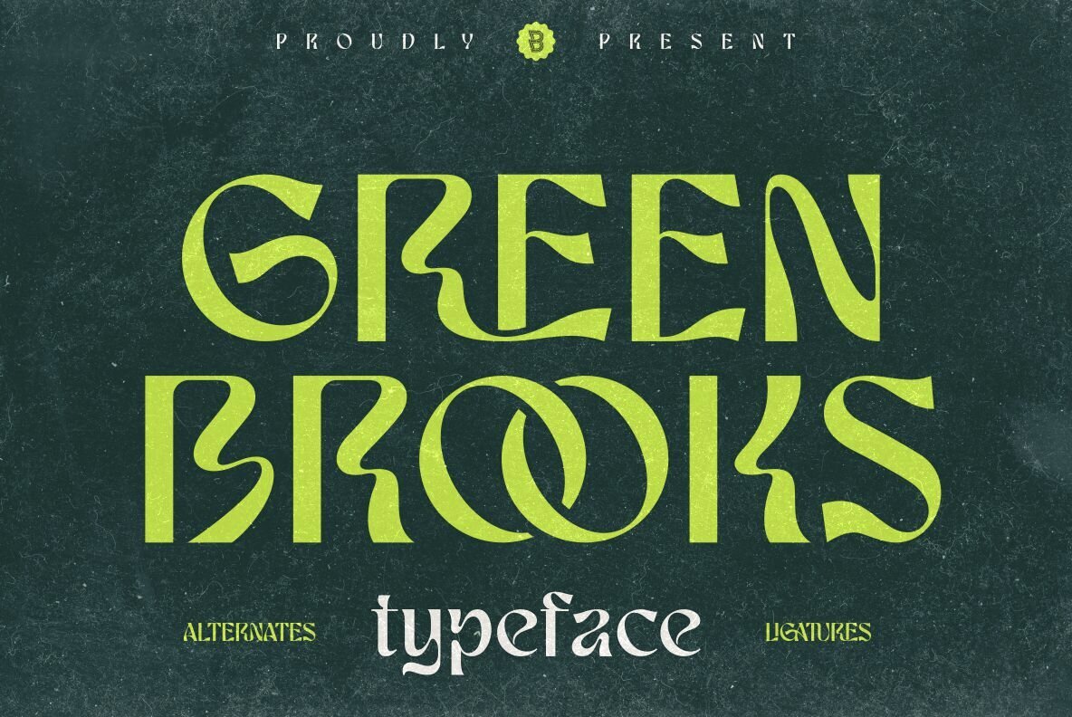 Green Brooks Font