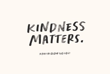Kindness Matters SVG Font