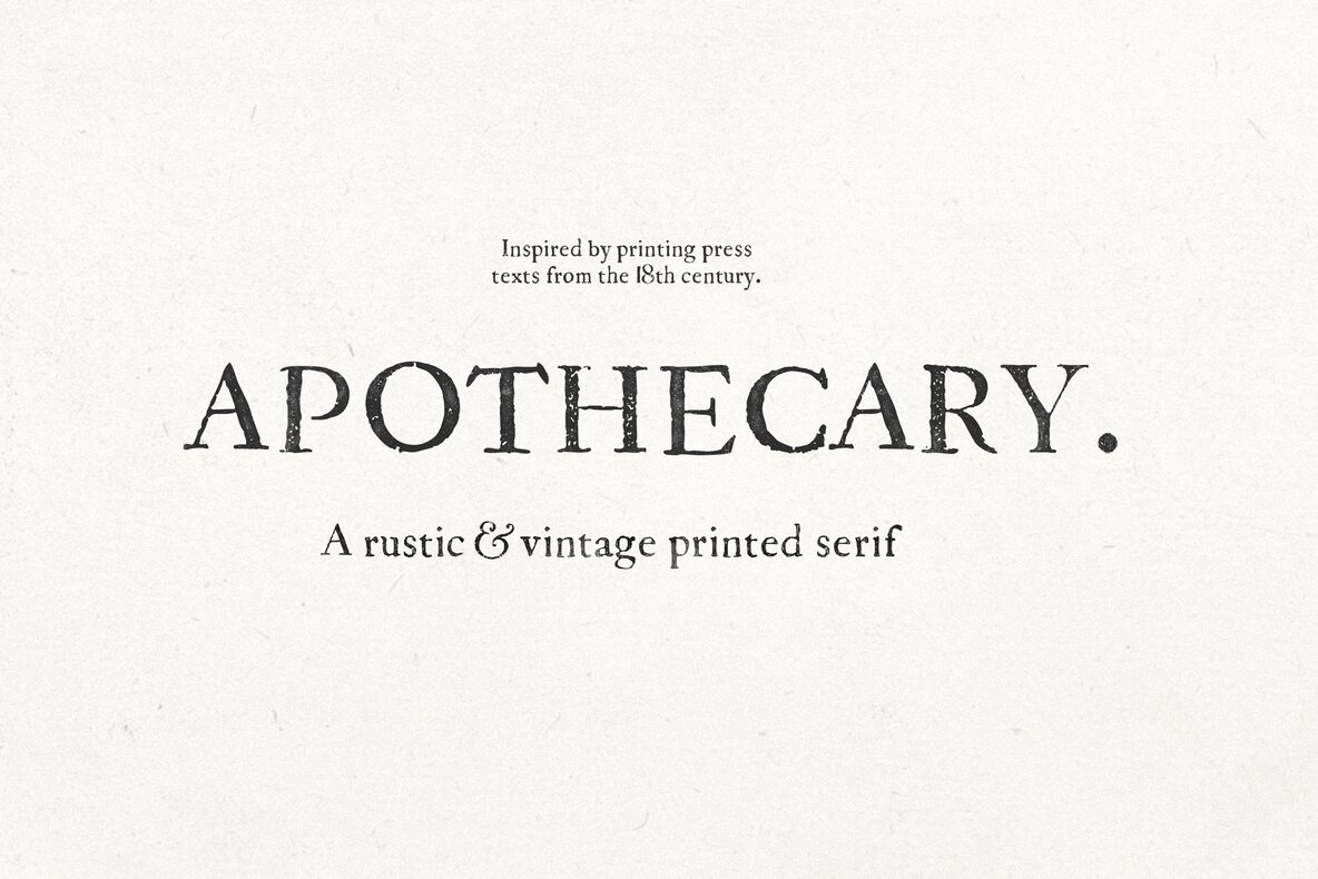 Apothecary Serif Font