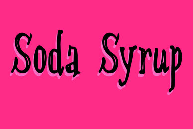 Soda Syrup