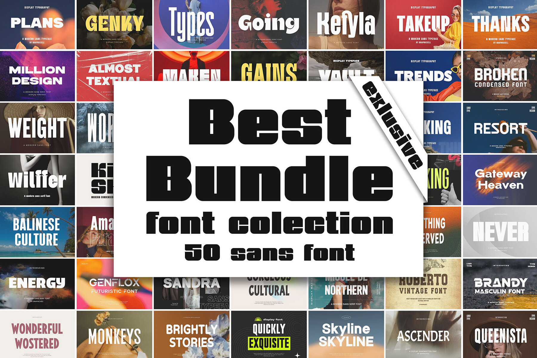Best Bundle 50 Sans Serif 1