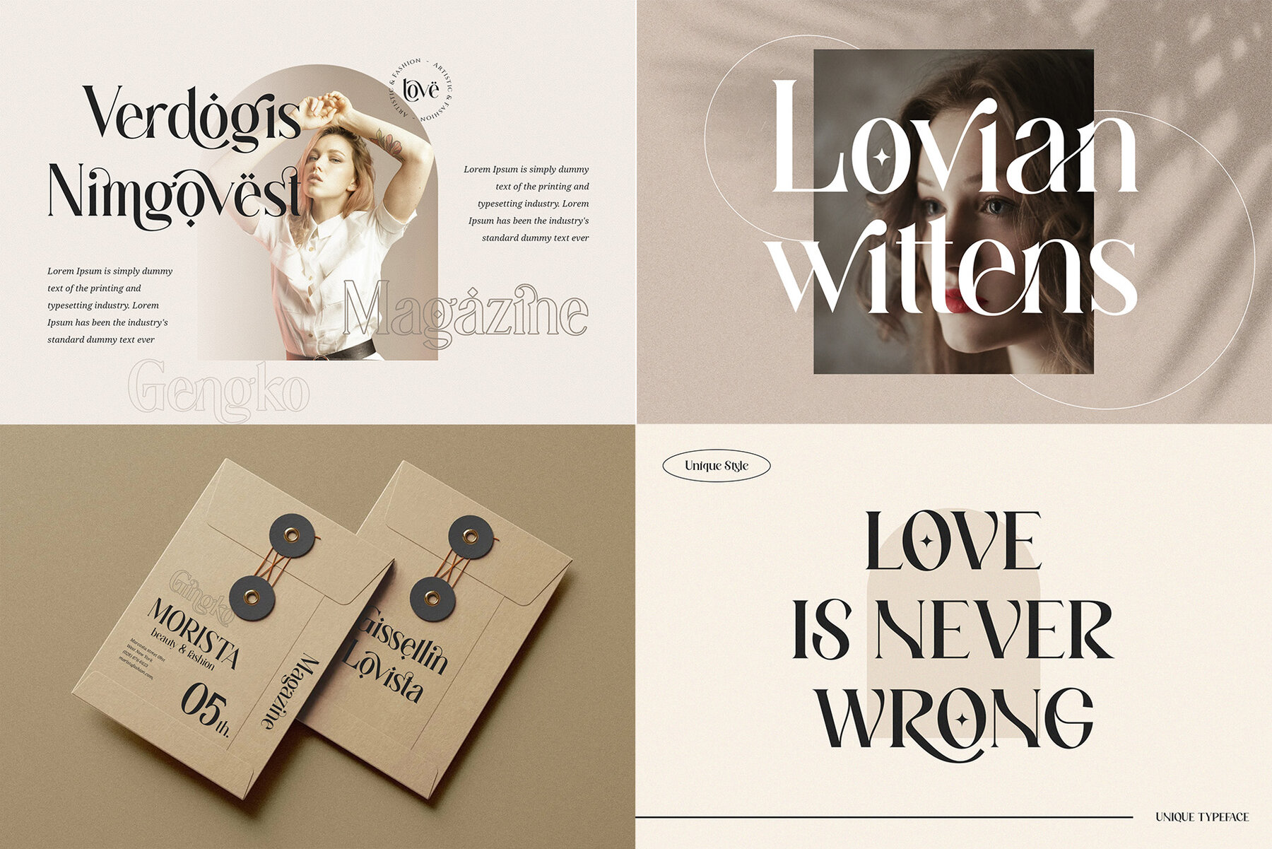 Ligature Serif Font Bundle 4