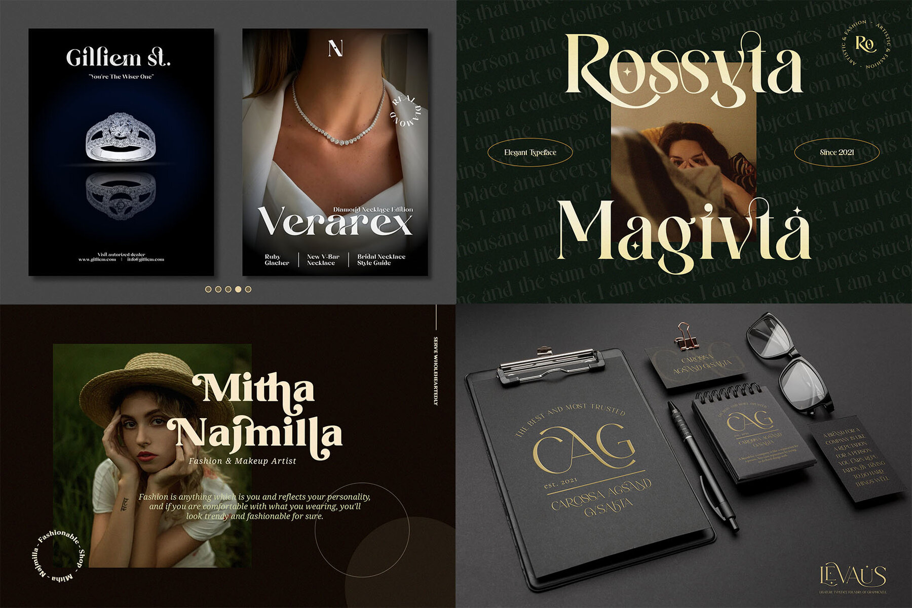 Ligature Serif Font Bundle 5