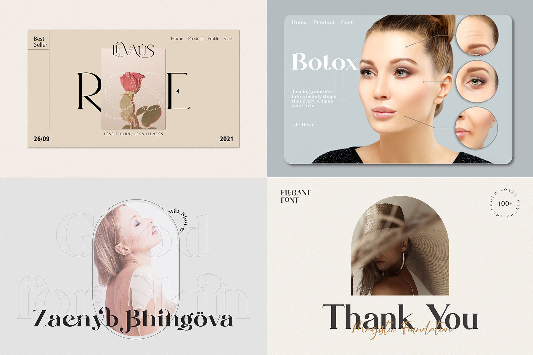 Ligature Serif Font Bundle 9