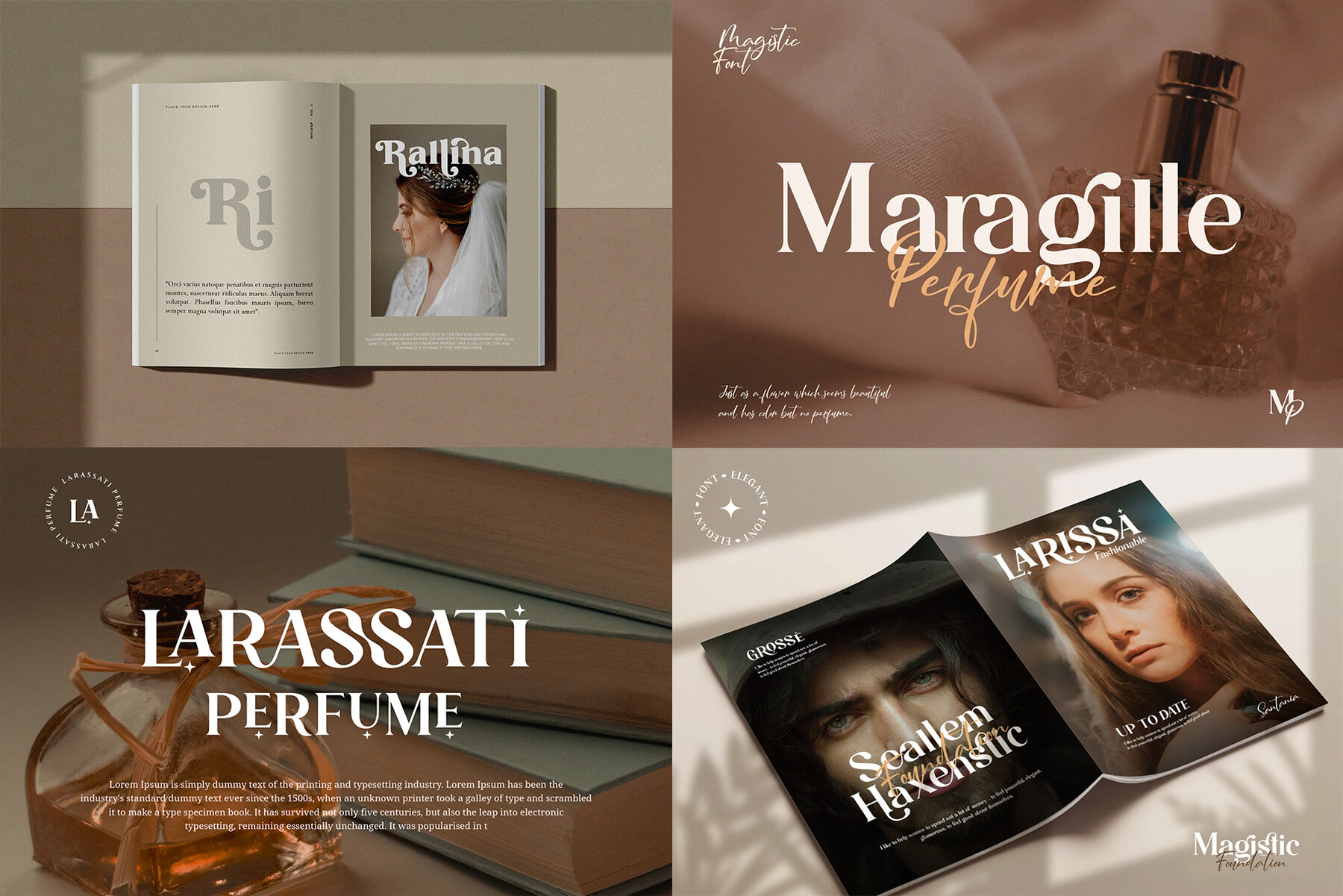 Ligature Serif Font Bundle 14