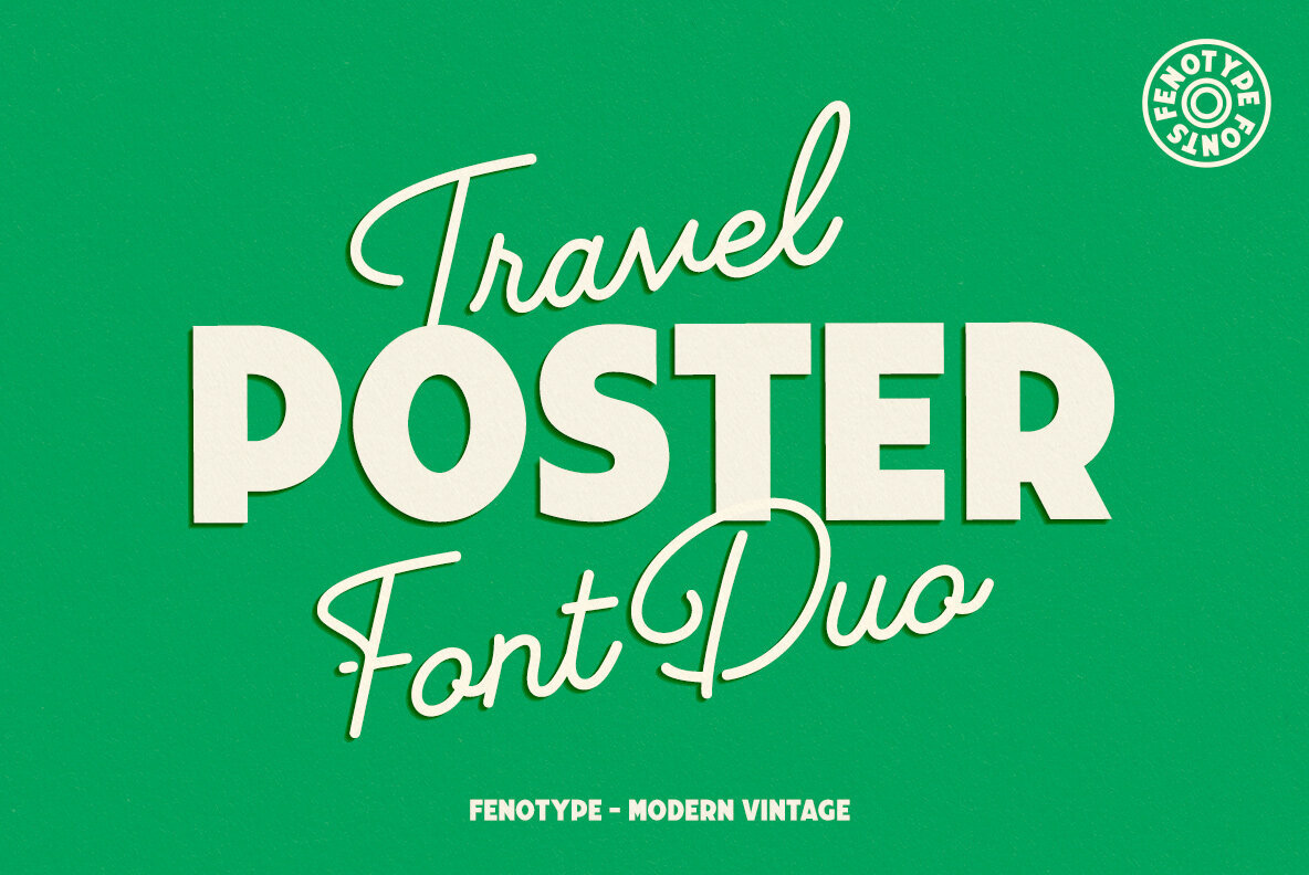 Travel Poster Font