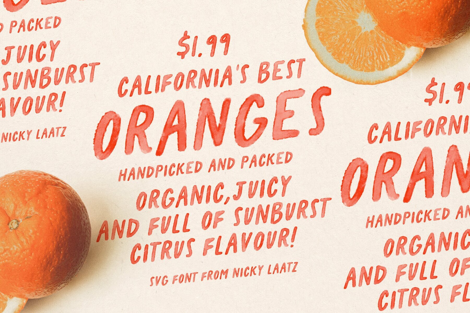 California Oranges SVG 1