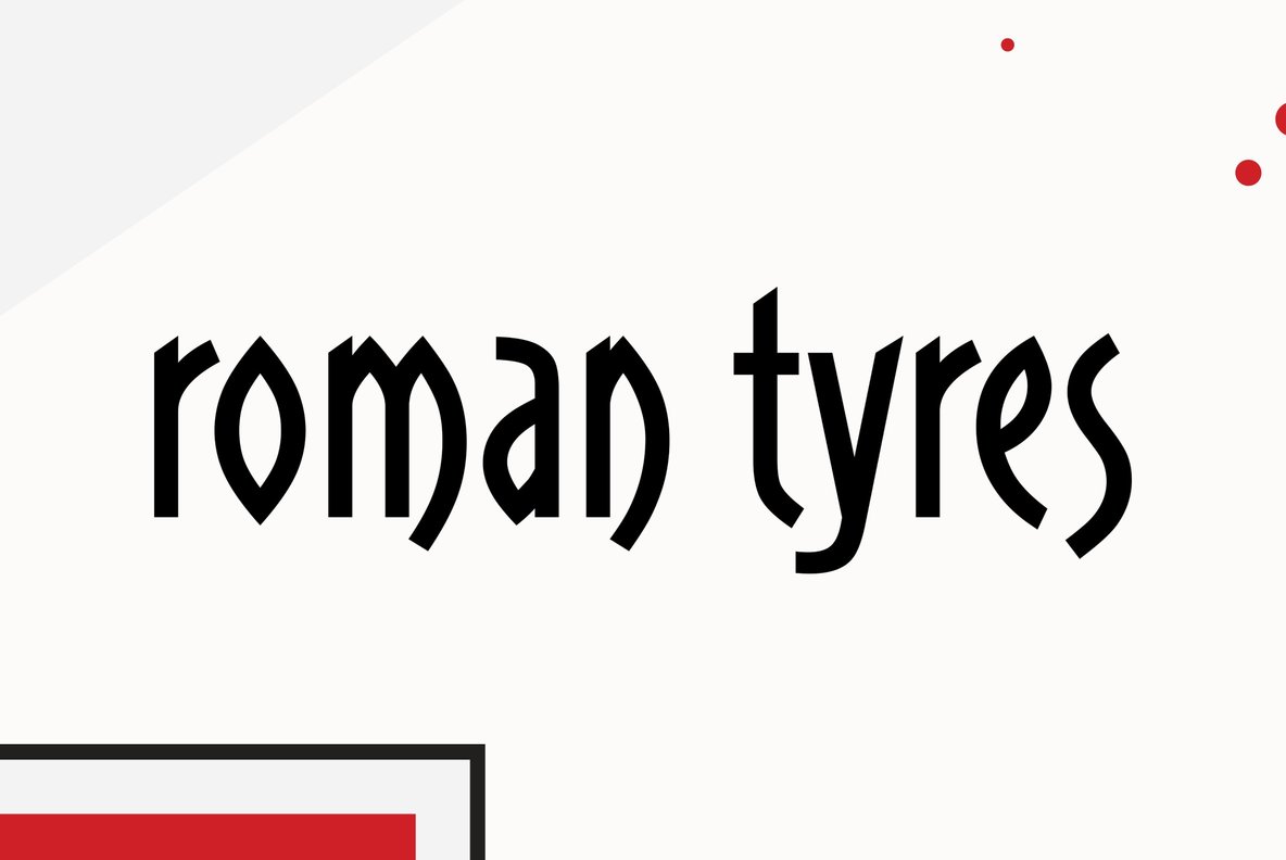 Roman Tyres Font