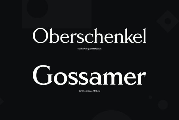 Schiller Antiqua Schiller Antiqua