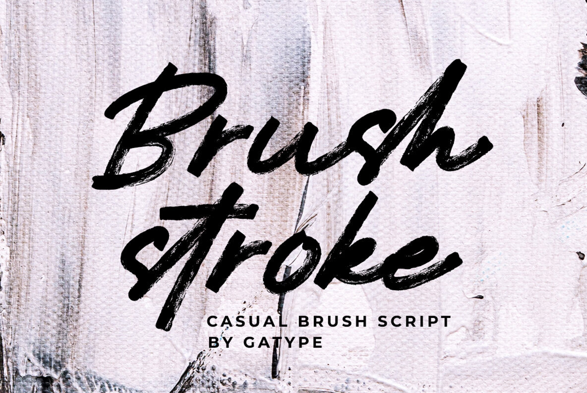 Brushstroke Font