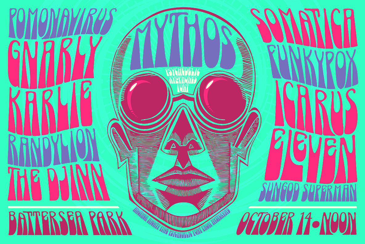 Psychedelic Xylophones Font 4