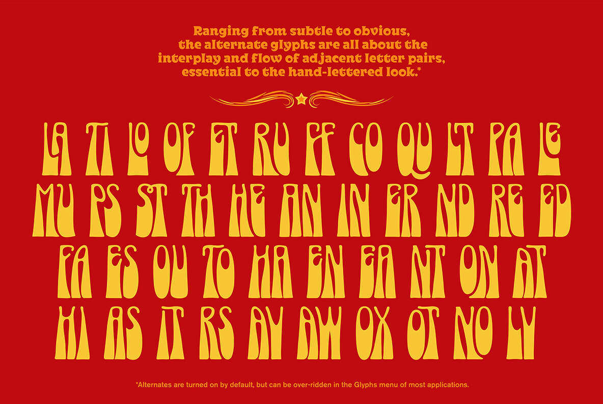 Psychedelic Xylophones Font 5