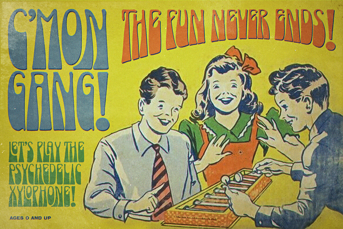 Psychedelic Xylophones Font 7