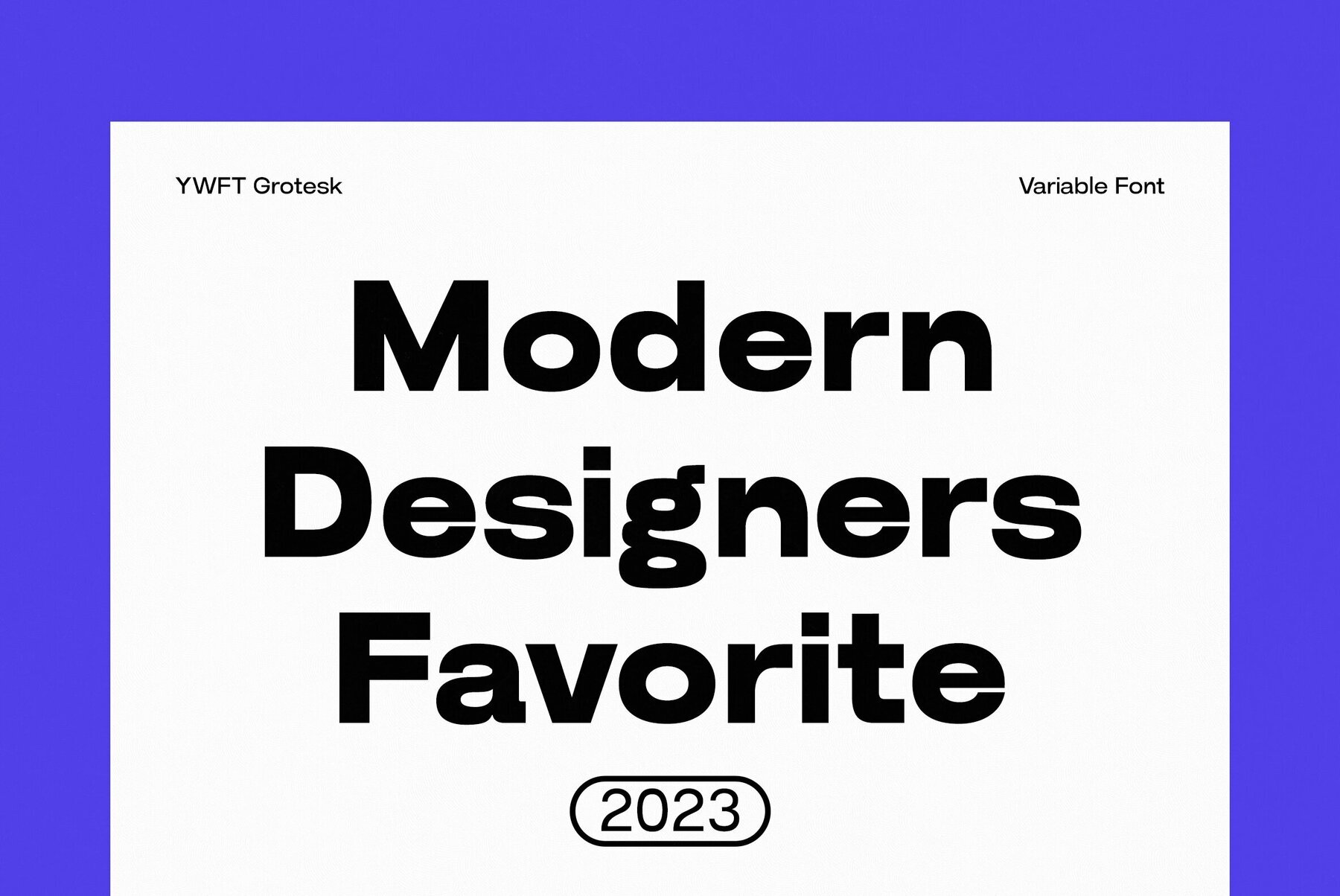 YWFT Grotesk 2