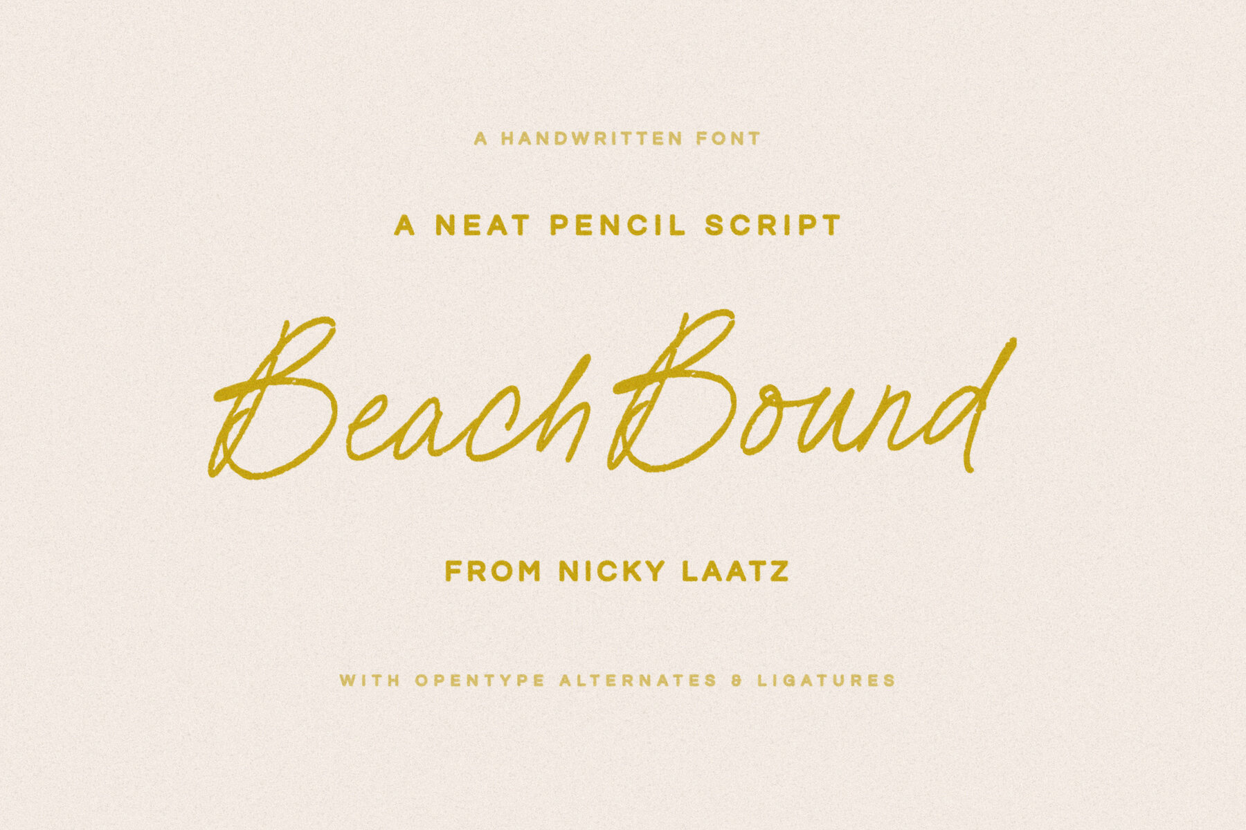 Beach Bound Pencil Script 9