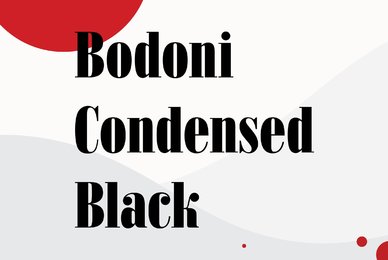 Bodoni Condensed Black