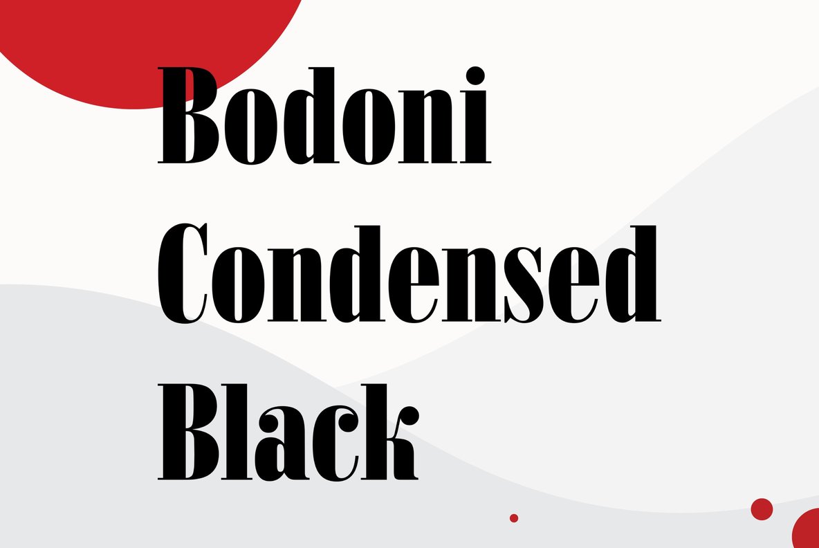 Bodoni Condensed Black