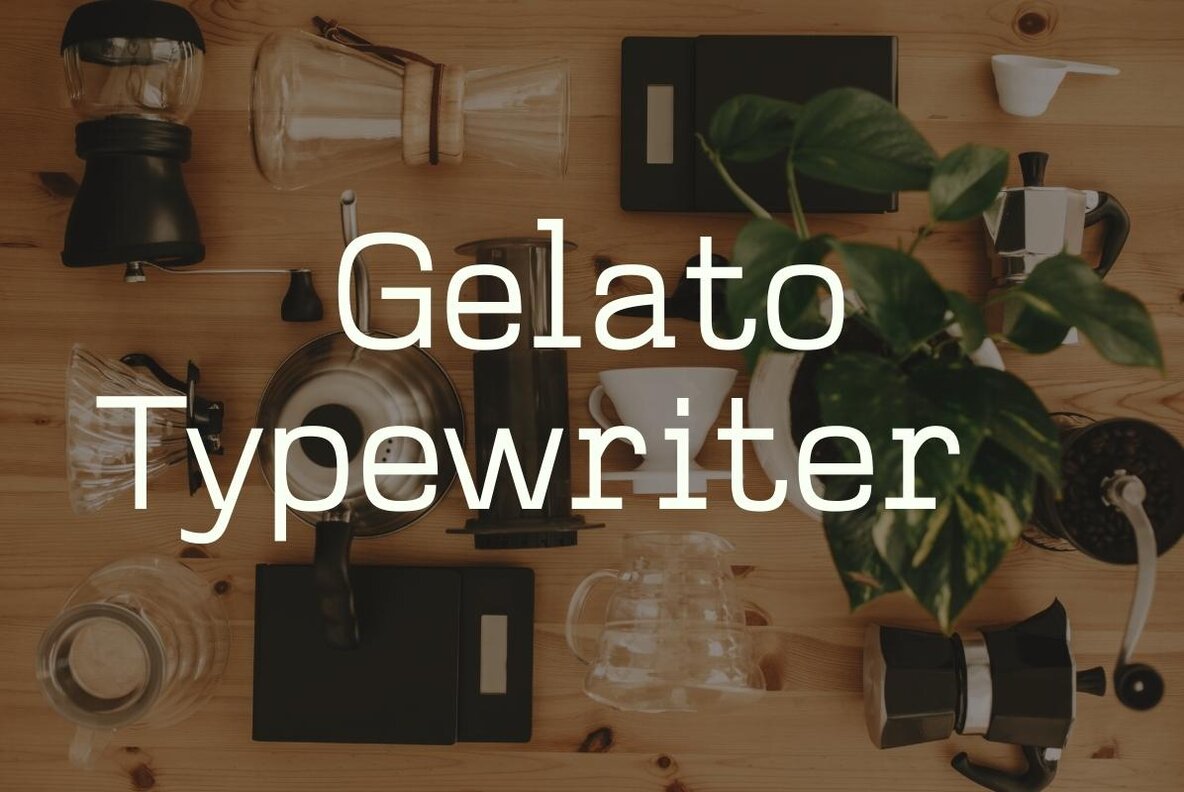 Gelato Typewriter 13