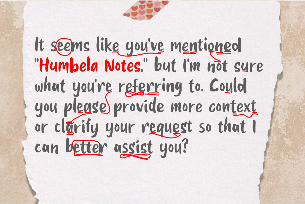 Humbela Notes 2