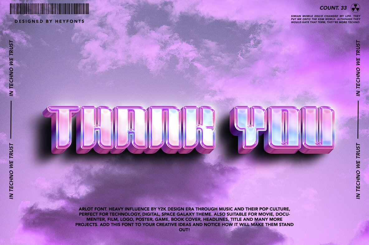 Arlot Y2k Font 4