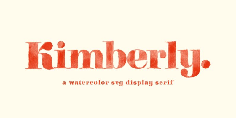 Kimberly Watercolor SVG