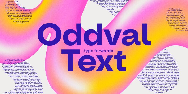 Oddval Text