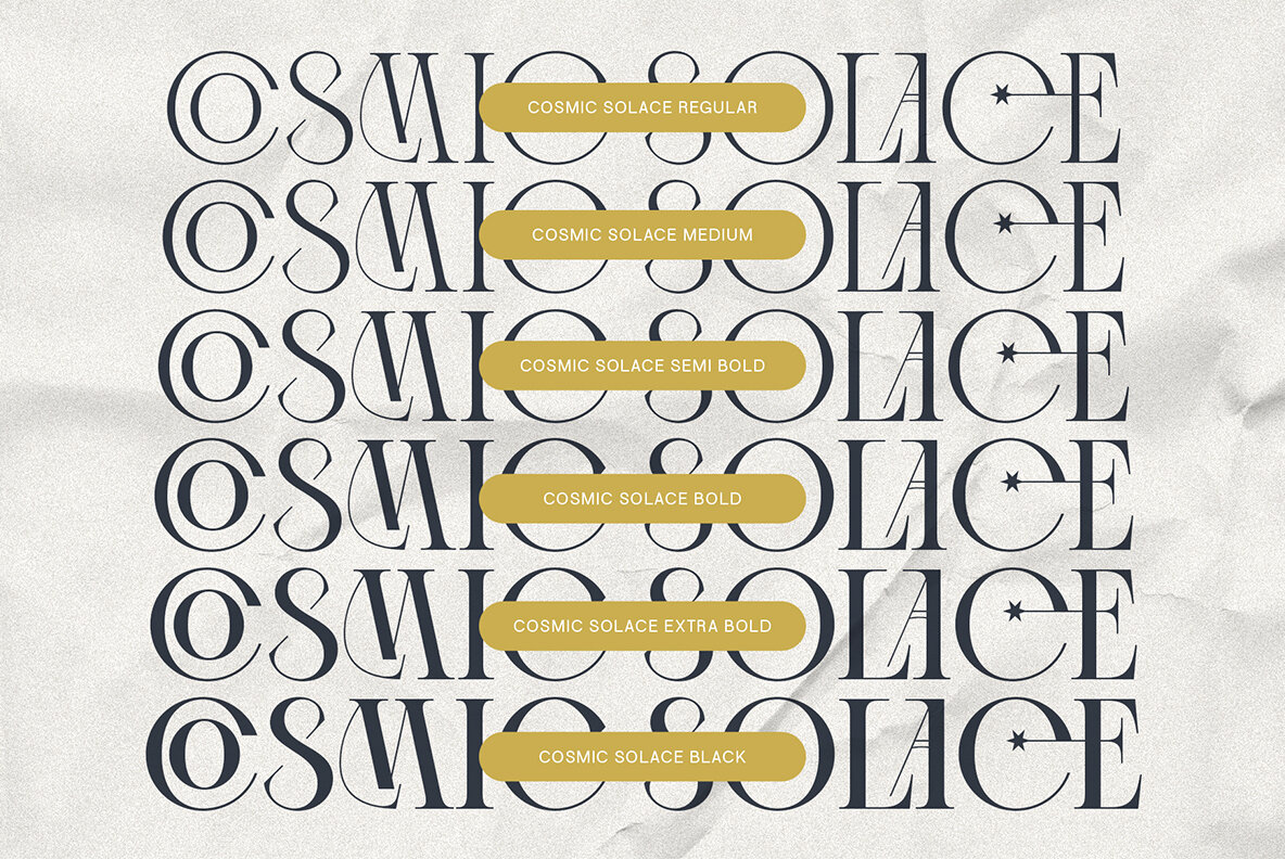 Cosmic Solace Typeface 15