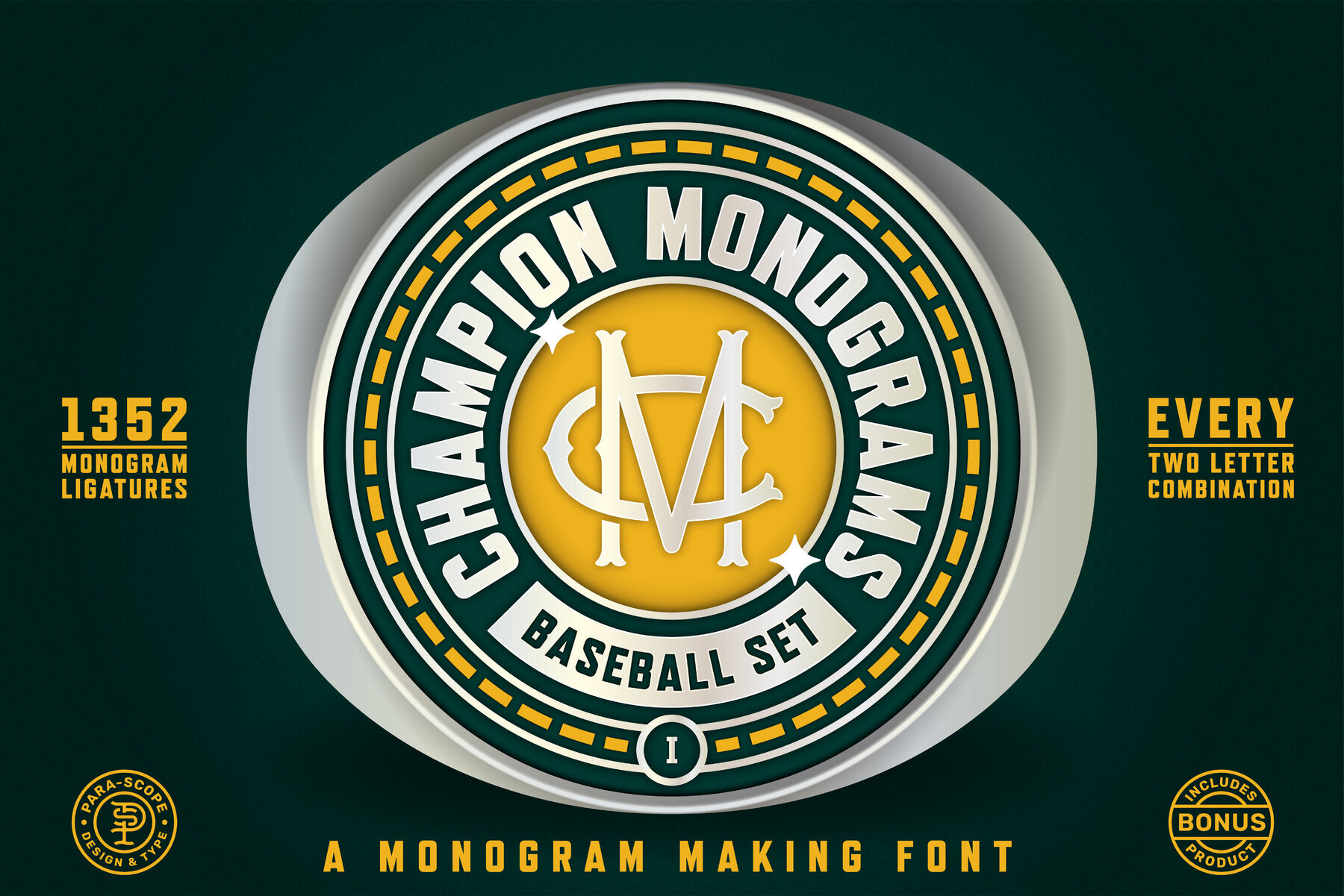 Champion Monograms Baseball 1 1