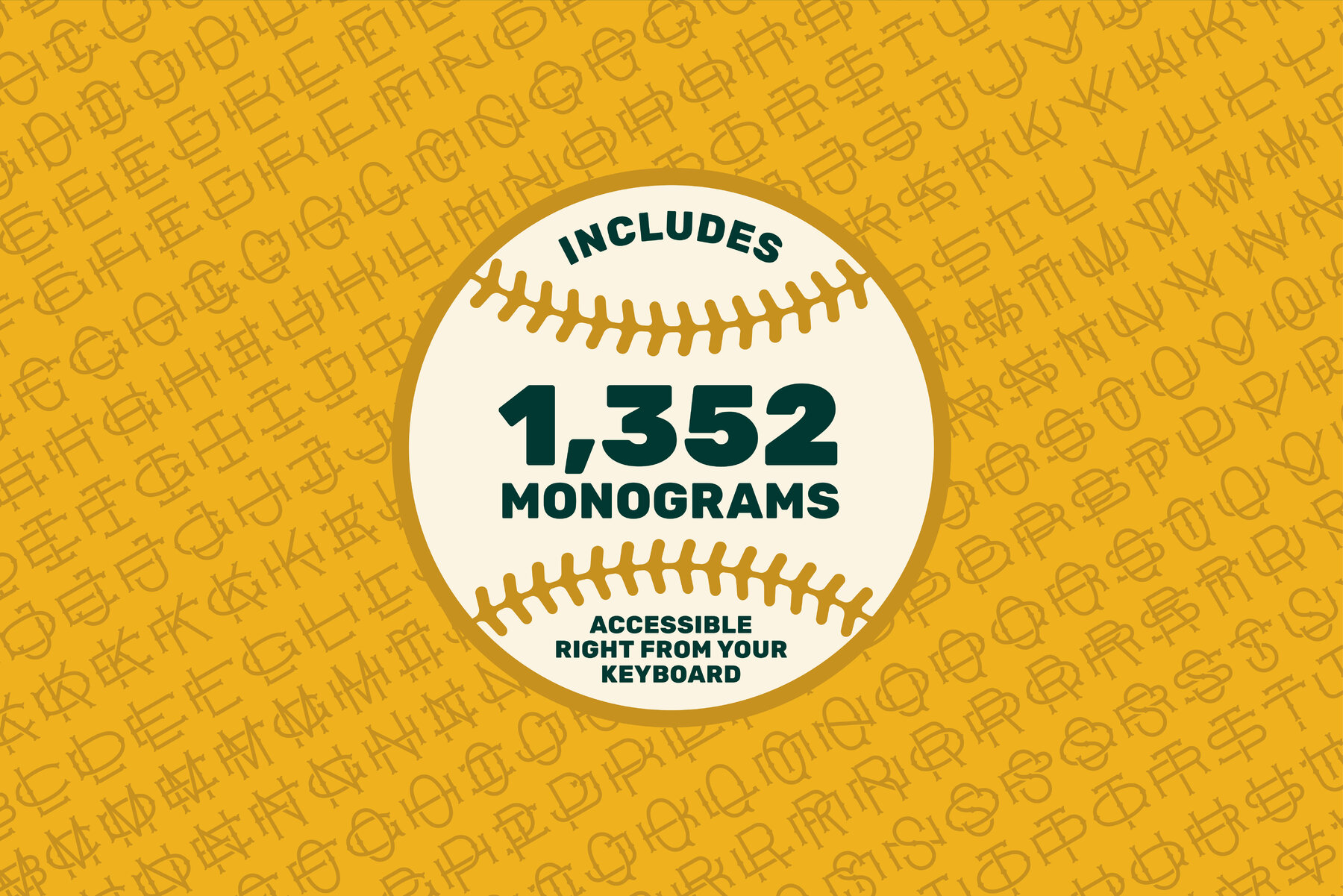 Champion Monograms Baseball 1 5