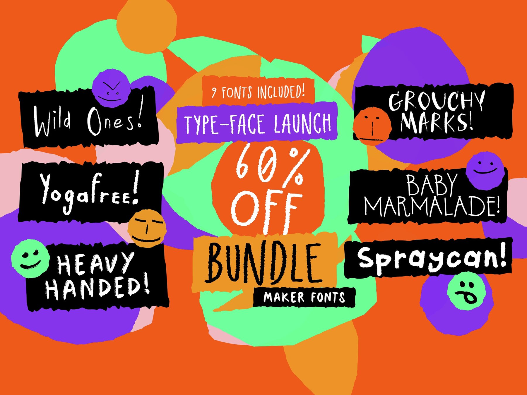 Maker Fonts Launch Bundle 8