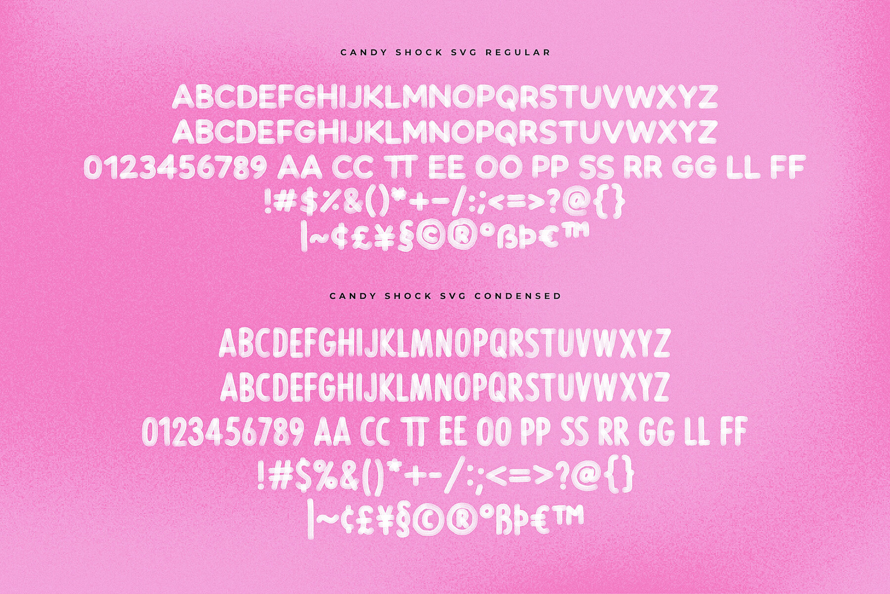 Candy Shock SVG Font 12