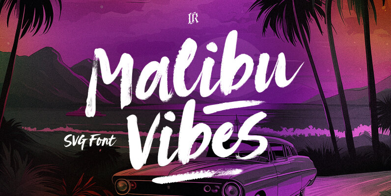 Malibu Vibes SVG Font