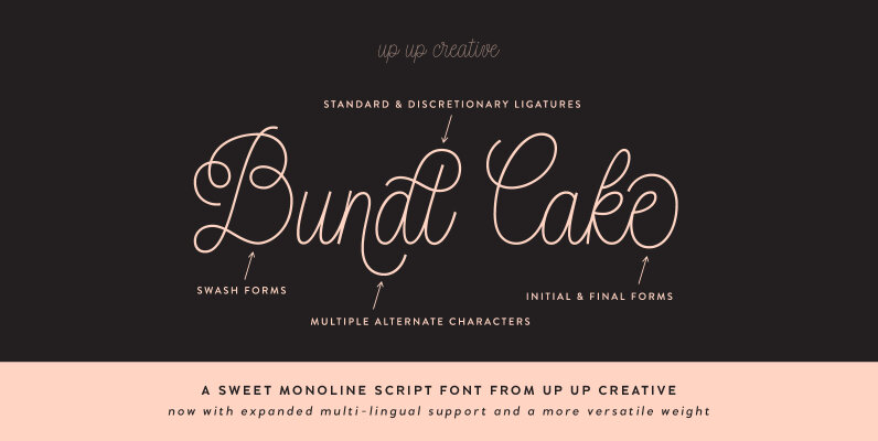 Bundt Cake Script Font