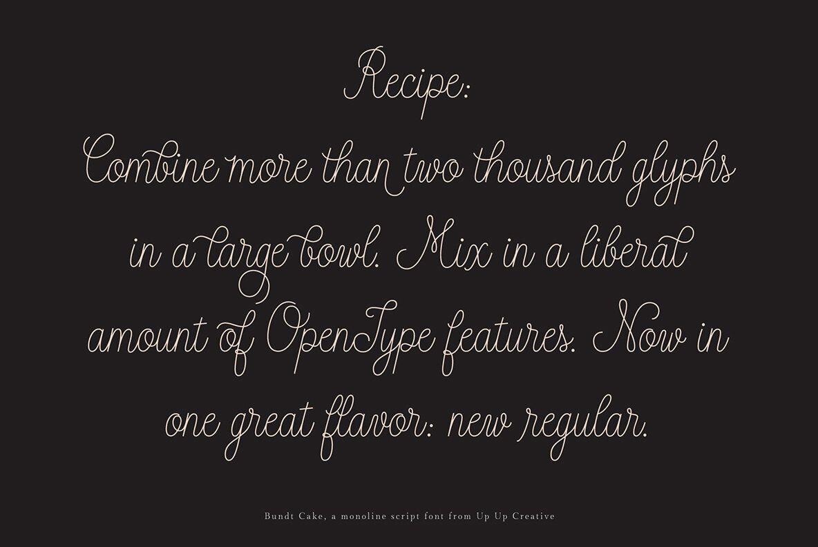 Bundt Cake Script Font 2
