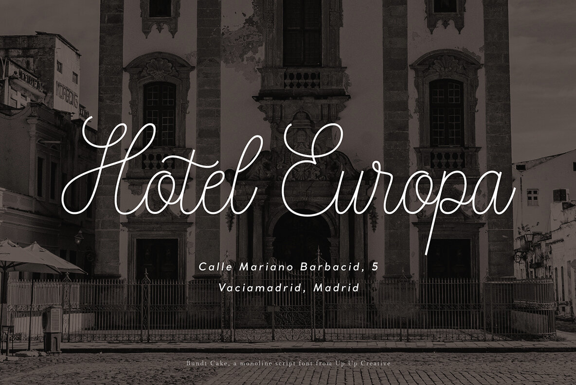 Bundt Cake Script Font 3