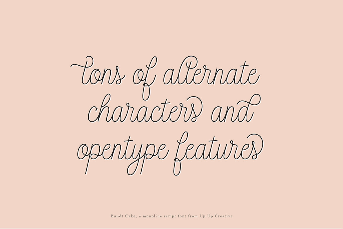 Bundt Cake Script Font 4