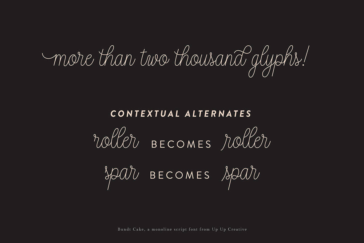 Bundt Cake Script Font 5