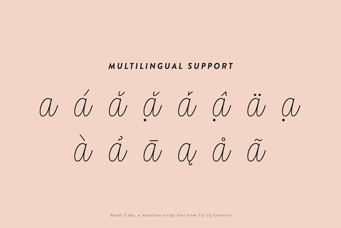 Bundt Cake Script Font 7