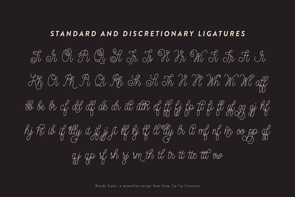 Bundt Cake Script Font 8