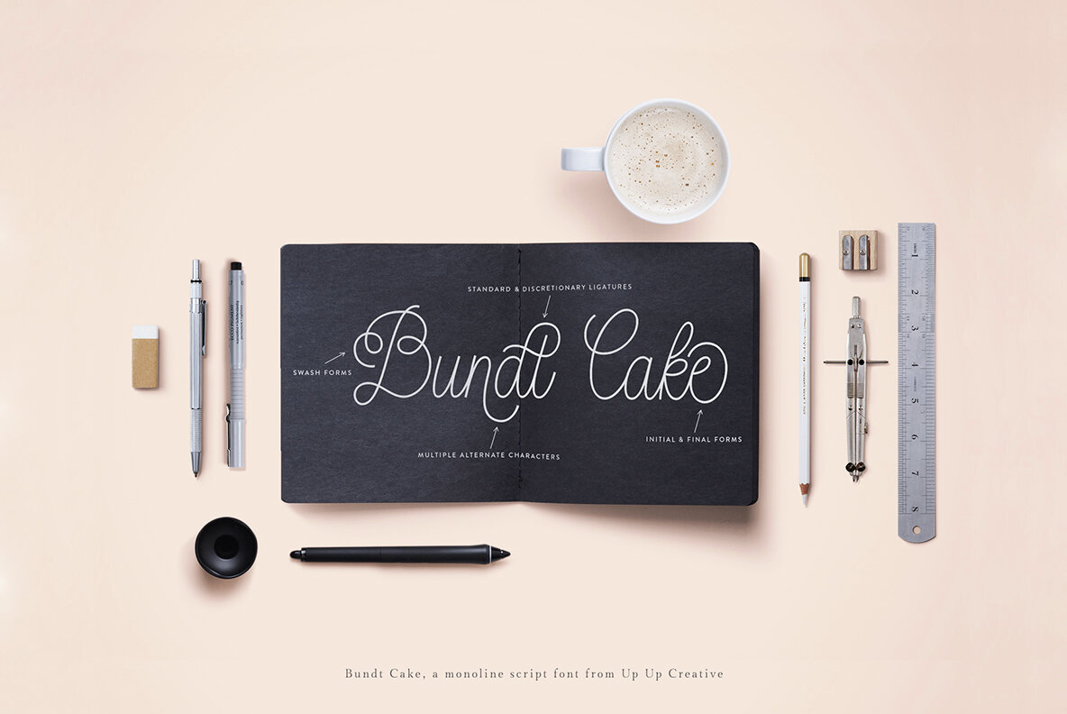 Bundt Cake Script Font 11