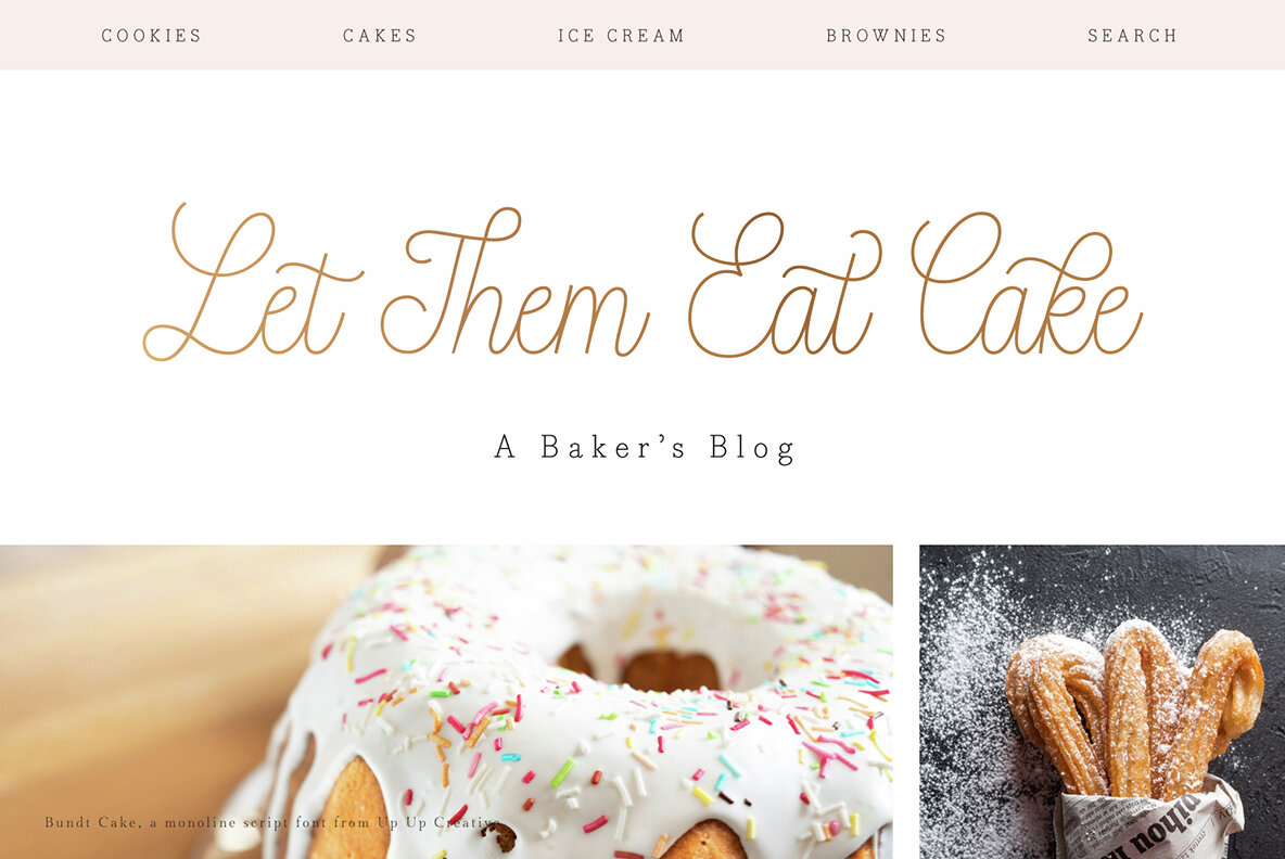 Bundt Cake Script Font 12