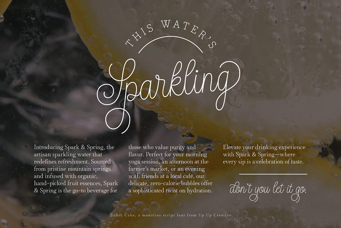 Bundt Cake Script Font 13