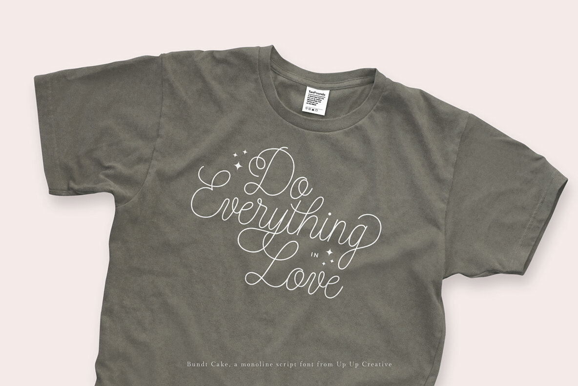 Bundt Cake Script Font 15