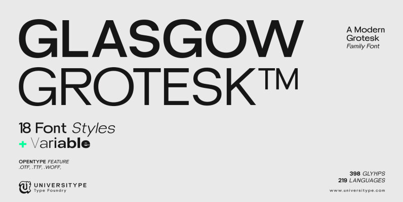 UT Glasgow Grotesk