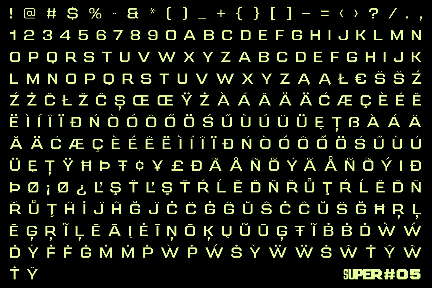 SF Super Athletic Font 4