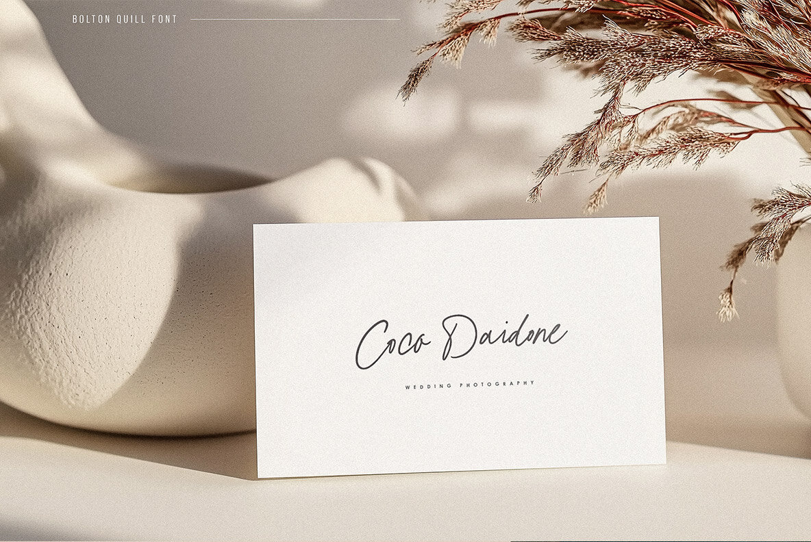 Bolton Quill Script 9
