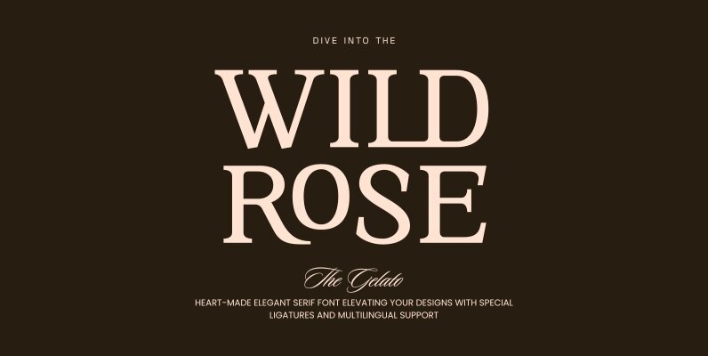 Wild Rose Elegant Serif Font