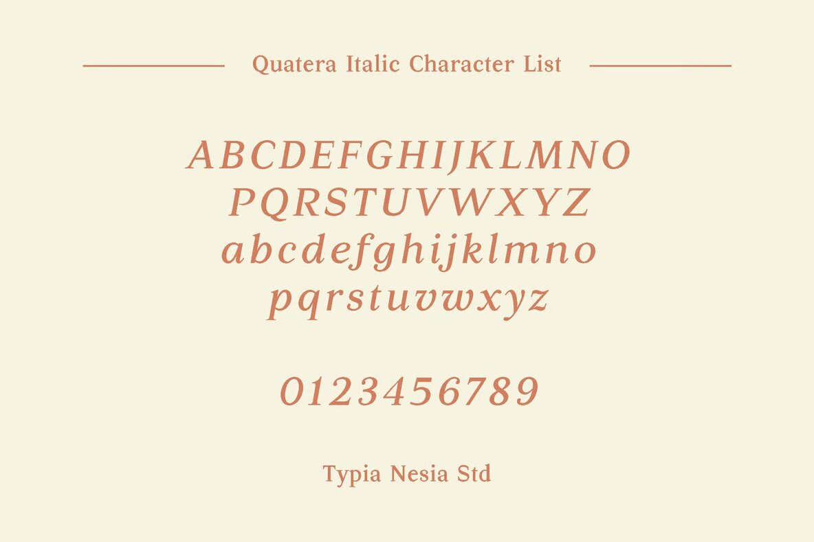 Quatera Italic 4