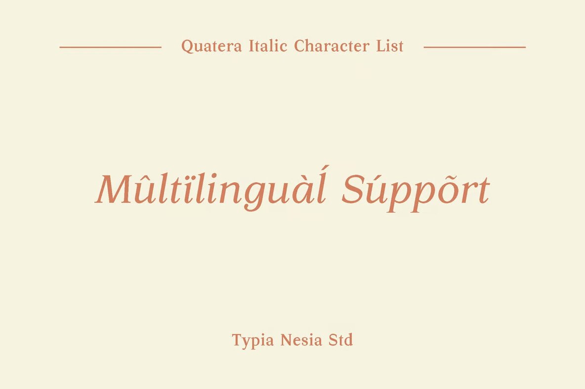 Quatera Italic 8