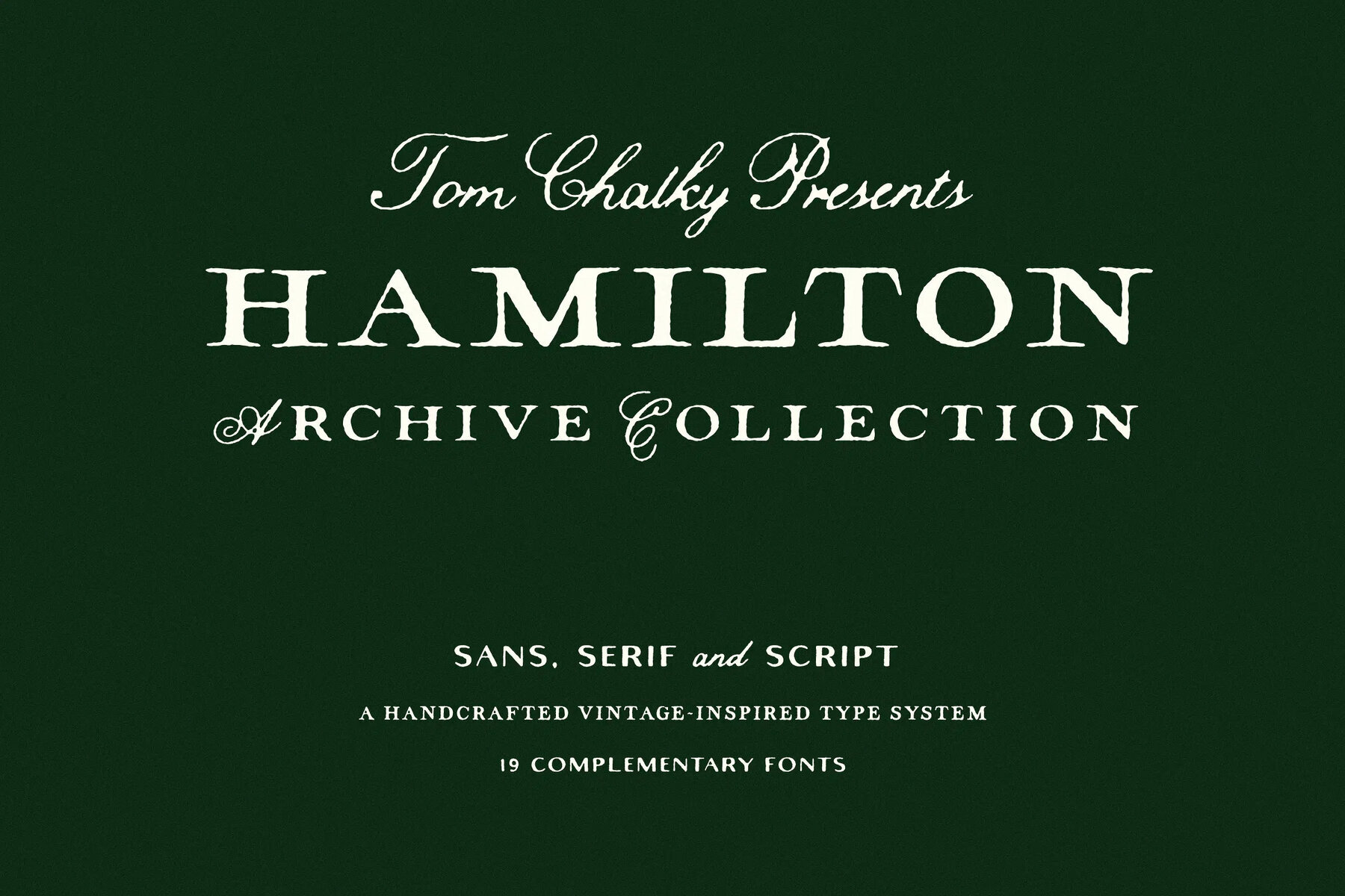 TC Hamilton Archive Collection 1